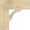 Ekena Millwork Merced Block Rough Sawn Bracket, Douglas Fir, 6"W x 20"D x 20"H BKT06X20X20MRC05RDF - alternate 2